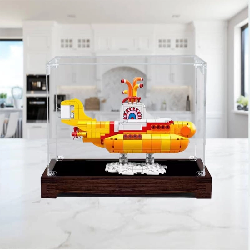 Acrylic Display Case (21306) - Clear Wood Bottom 11.81x7.87x9.84in.