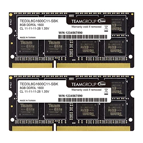 Elite - 16GB 1600MHz SODIMM DDR3L