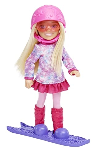 Barbie Chelsea Mini Fashion Sports Doll - Pink Purple with Accessories Ages 3+