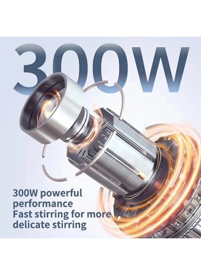 4-in-1 Portable Electric Juicer & Hand Stick Blender - Handheld Smoothie Maker Compact