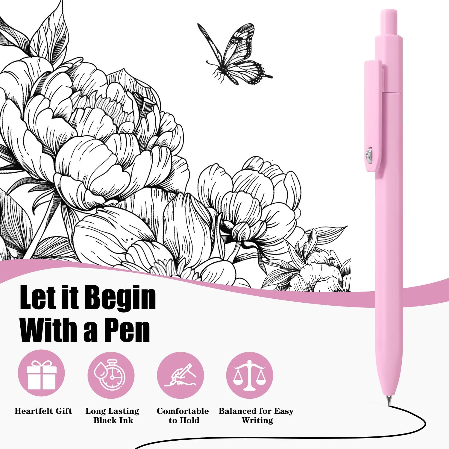 Aesthetic Pens - 8 Pcs 0.5mm