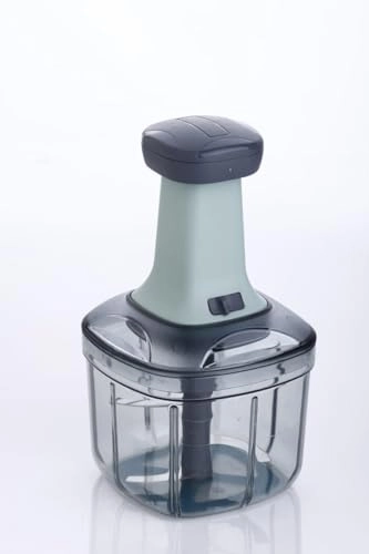 Hand Press Push Chopper - 1 Liters 4 Blades