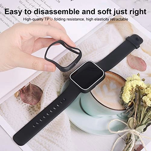 Full Body Case for OPPO Watch 46mm - Shockproof Black+Red TPU