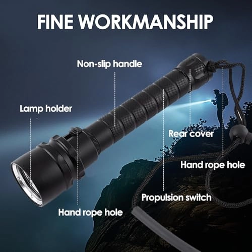 Underwater Torch - 2000LM 100m LED
