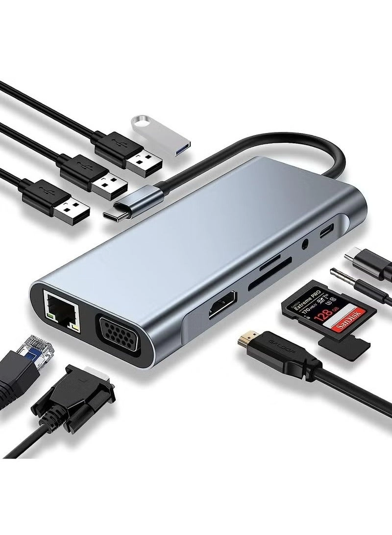 X-level USB C HUB - 11 in 1 4K HDMI