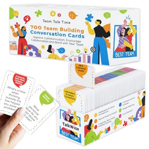 700 Team Building Conversation Cards - English 18 years and up
