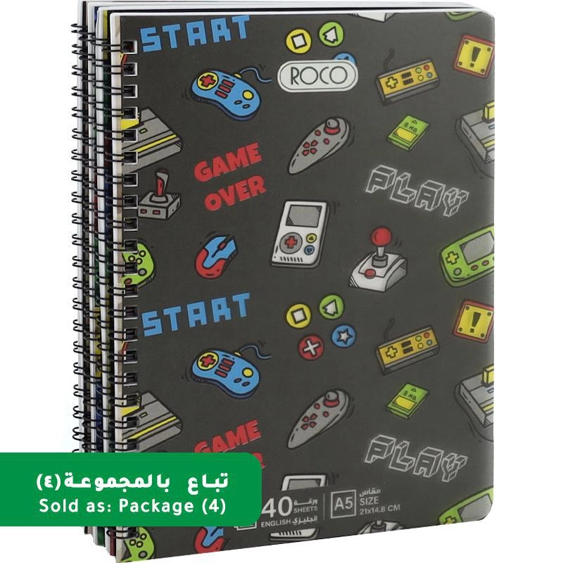 Notebook 19 X 26 cm Spiral - Grid 100 Sheets