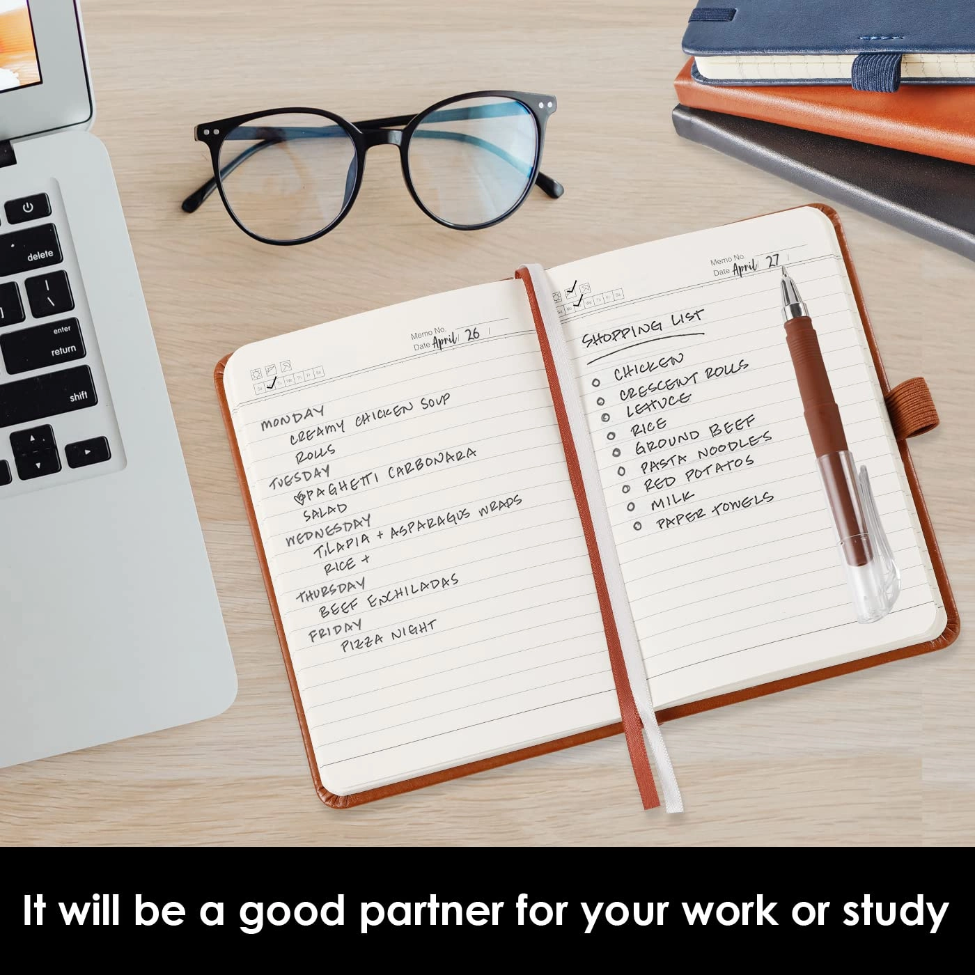 Small Notebook Journal - 68 Sheets 3 Pack Ruled