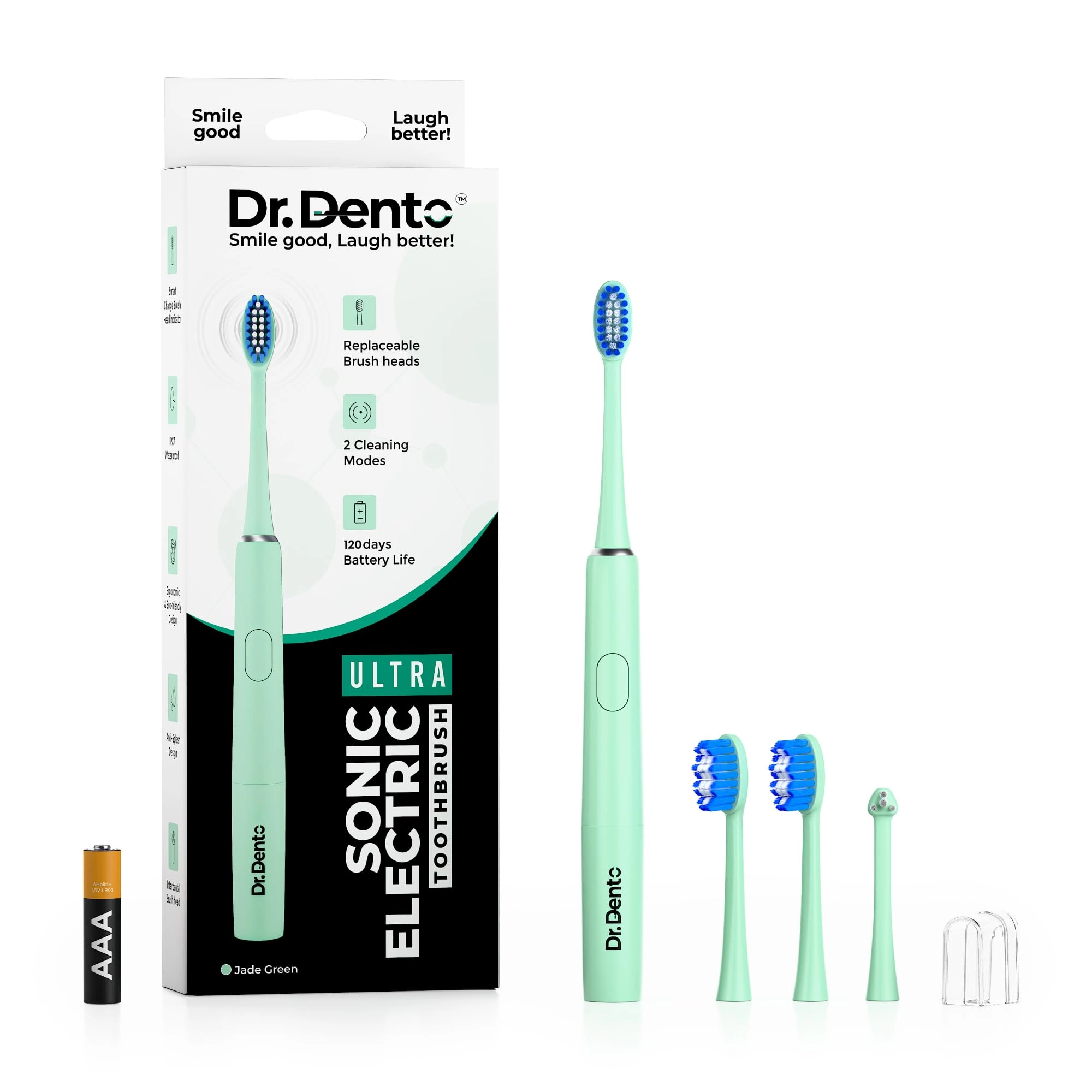 White Tusk Healthcare Pvt. Ltd. Electric Toothbrush - Ultra Sonic 2 Modes 120 Days Battery Life