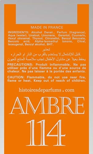 Ambre 114 Eau de Parfum 2 Fl Oz 2.0 Ounce