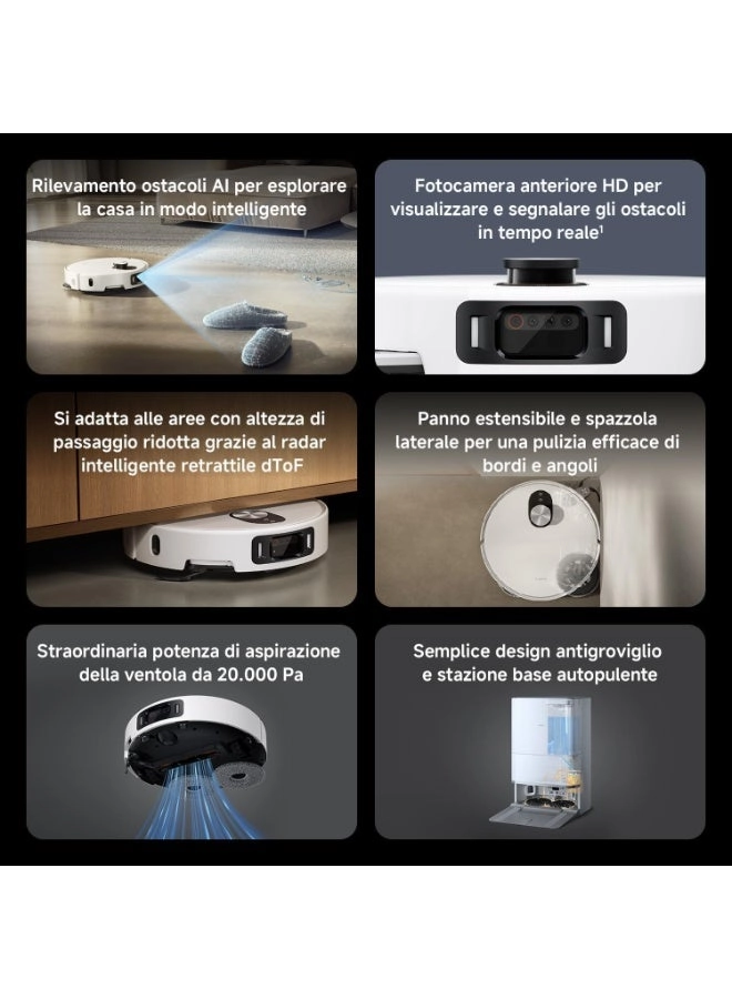 Robot Vacuum 5 Pro - Self-Cleaning All-in-One Base Station 20000 Pa