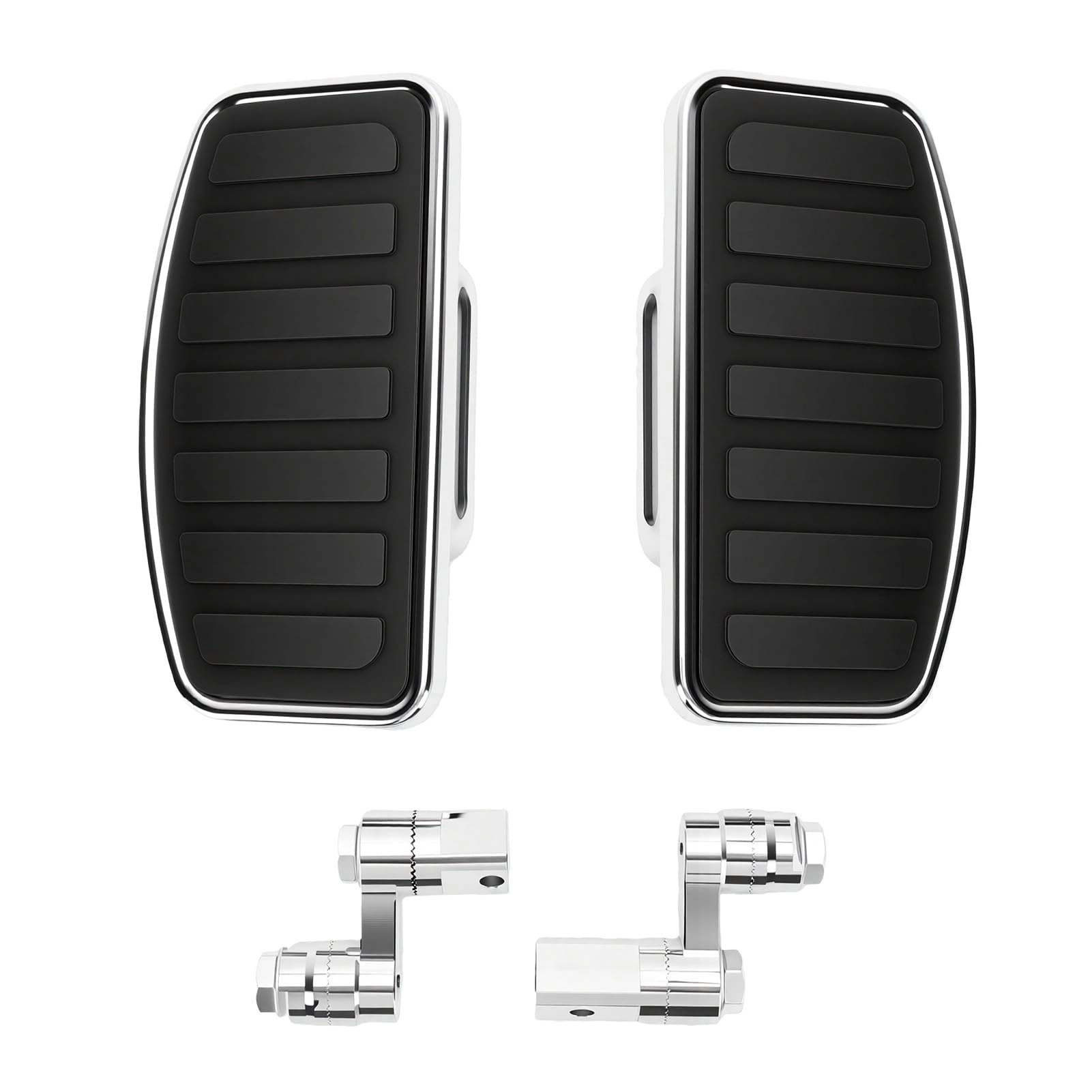 Focket Motorcycle Floorboards - 2pcs Electroplated Adjustable