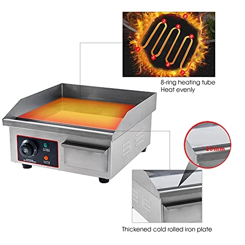 Commercial Electric Countertop Griddle - 36*300mm