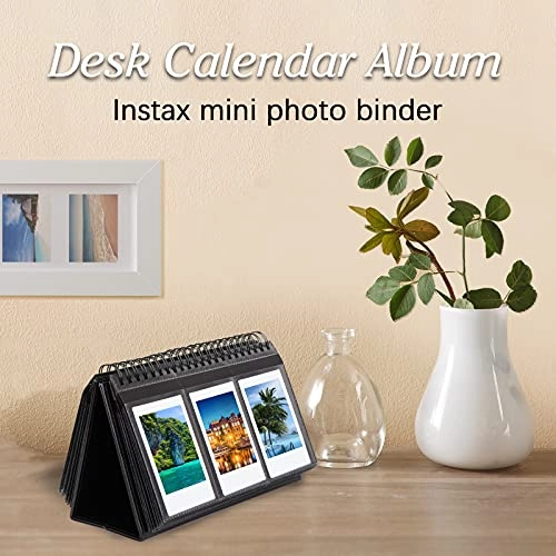 96 Pockets Desk Mini Photo Album - black