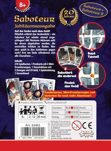 Saboteur: 20 Jahre-Edition - Card Game (German)