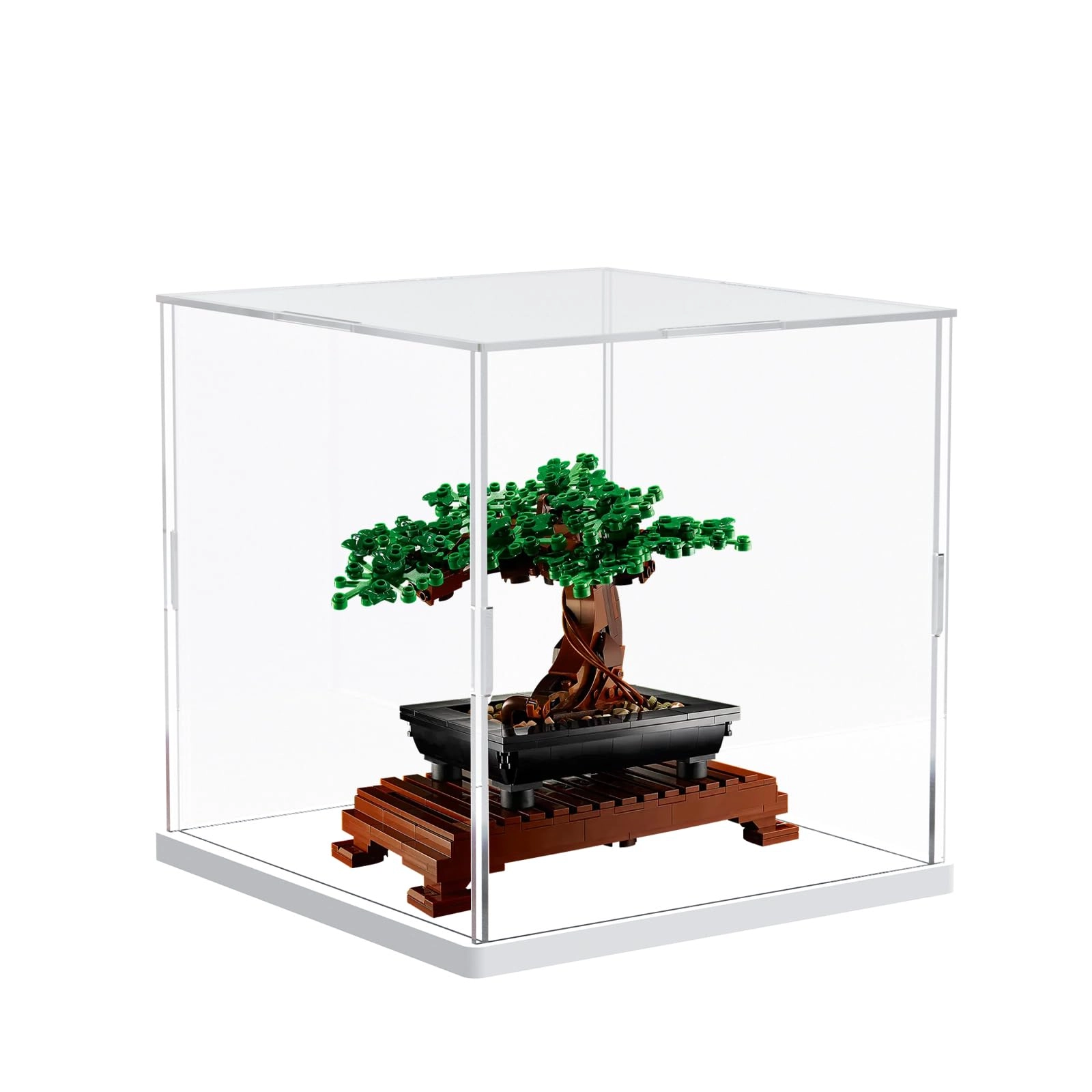 duvin Acrylic Display Case - 25 x 25 x 25 cm Black base