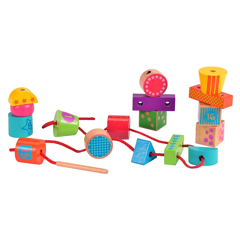 Sort Lace & Build - Suitable for 3 years & above 38 pieces