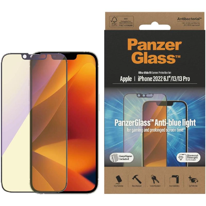Ultra Wide Fit Clear Tempered Glass Screen Protector for iPhone 16 Plus