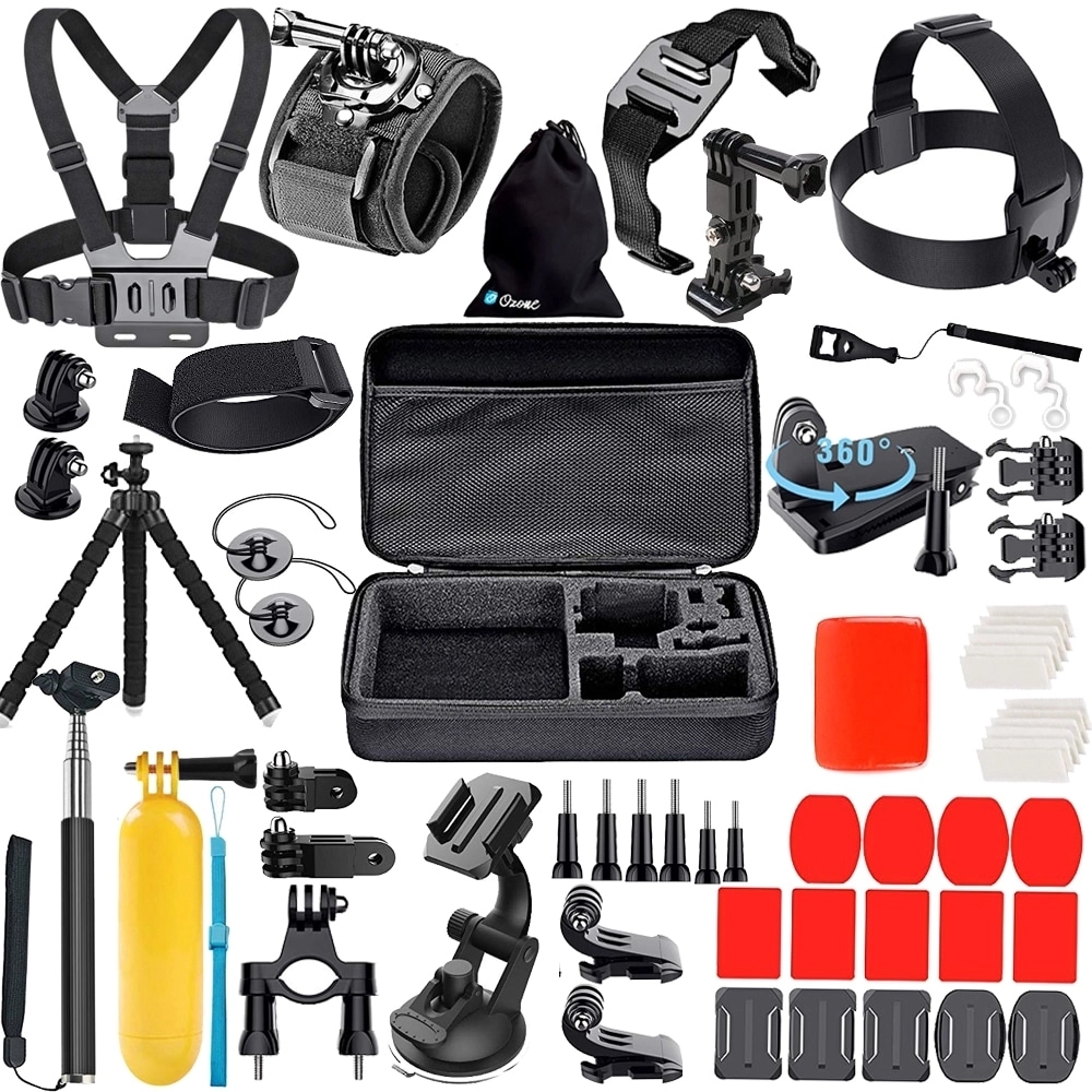 Easy Life Action Camera Accessories 56 in 1 Travel Kit
