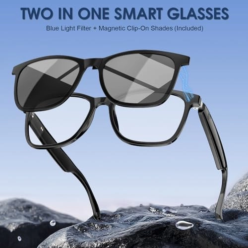 Smart Glasses - Bluetooth Open Ear Speaker Blue Light Blocking