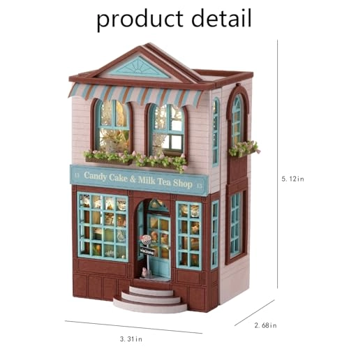 DIY Miniature Dollhouse Kit - Happy Manor 1:100