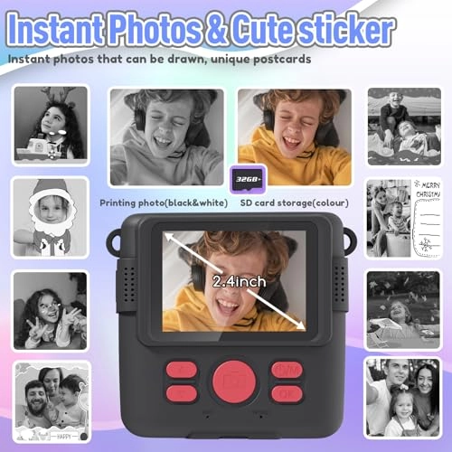 Instant Print Camera - 1080P 2.4 inch