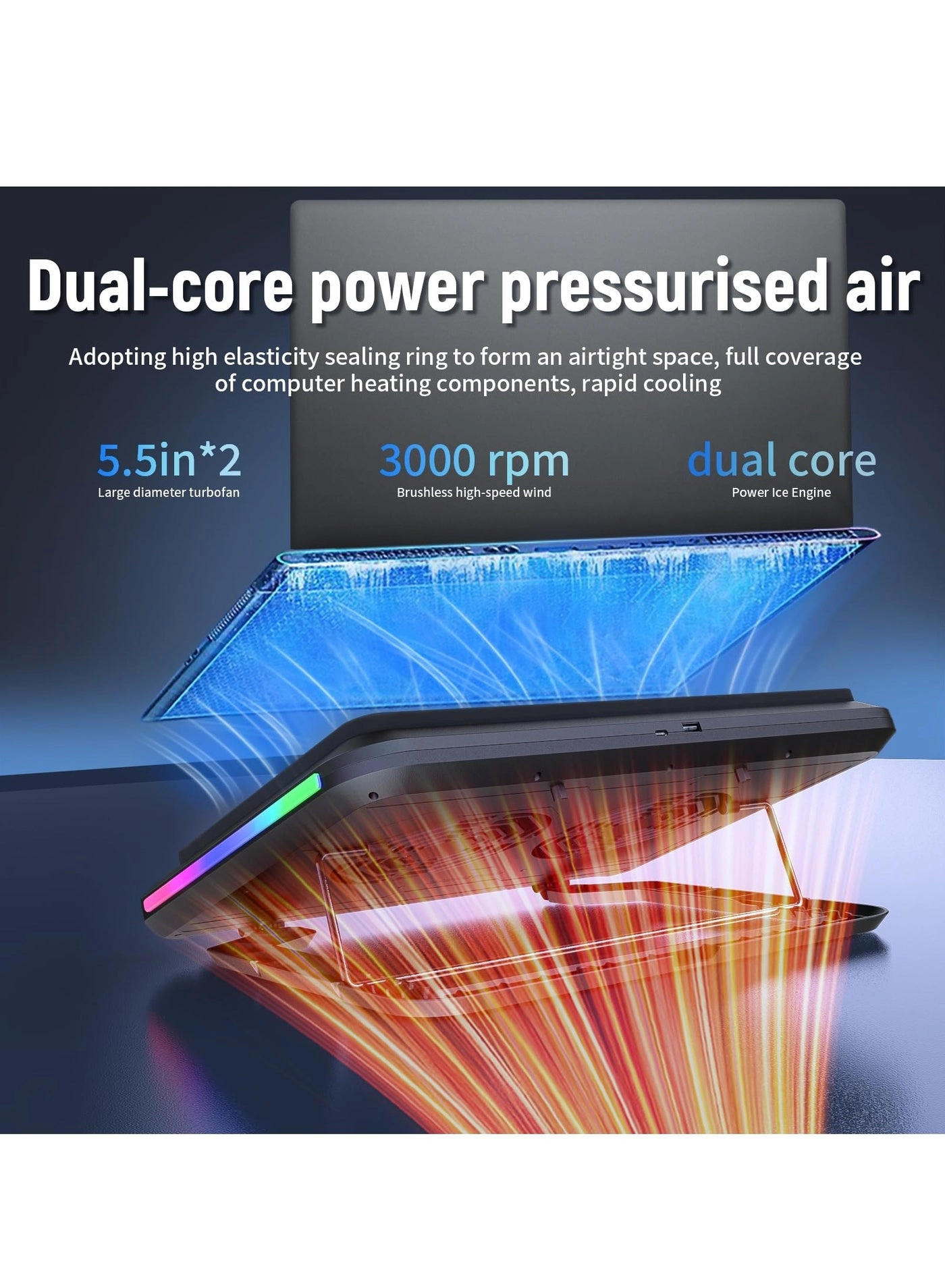 yq63 - two 5.5-inch large-size fans 14-21 inch