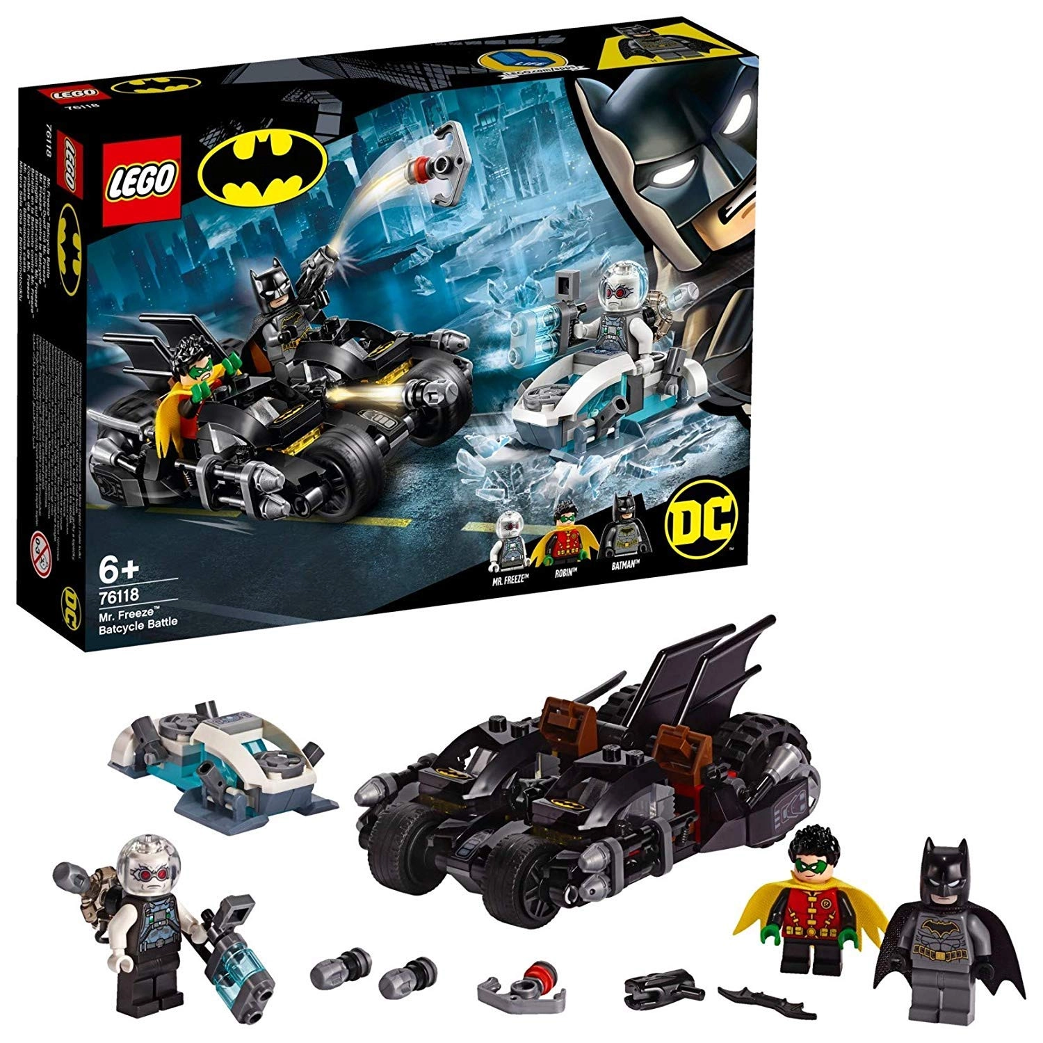 LEGO DC Batman Mr. Freeze Batcycle Battle (76118)