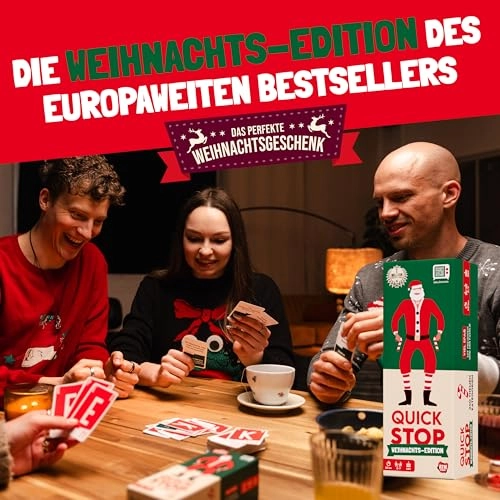Quickstop: Christmas Edition - The Letter Duel - Card Game (German)