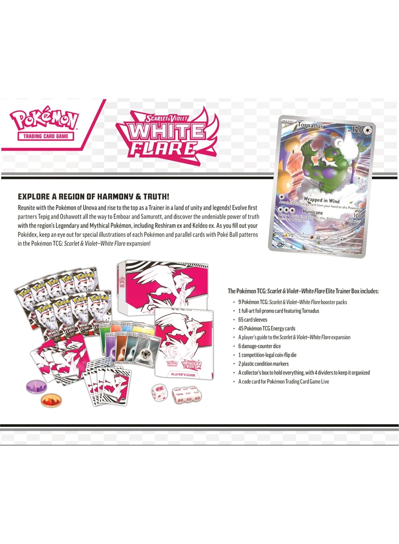 White Flare Elite Trainer Box - Factory Sealed Official Cards & Accessories