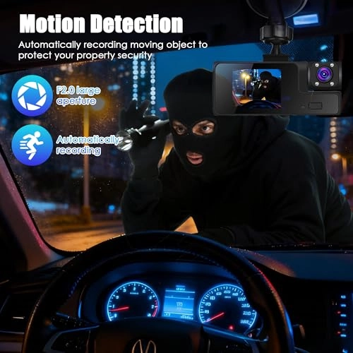 3 Channel Dash Cam - 1080P