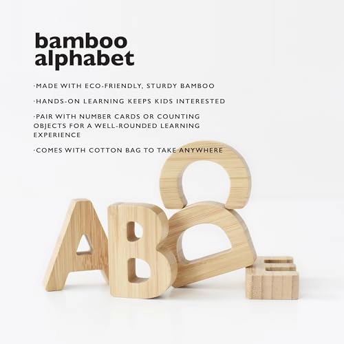 Bamboo Alphabet - 36 months - 6 years 26 pieces