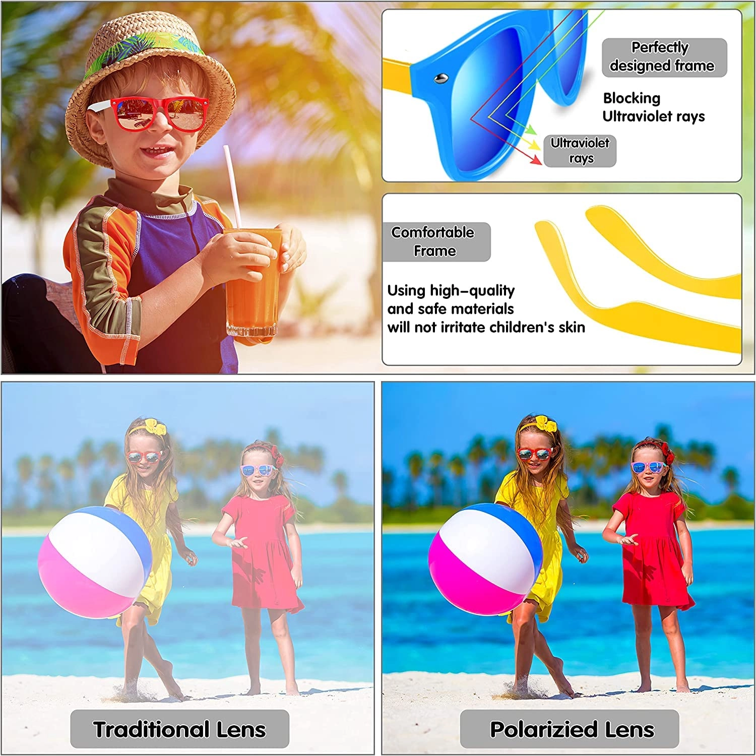 Kids Sunglasses - Multicolor Pack