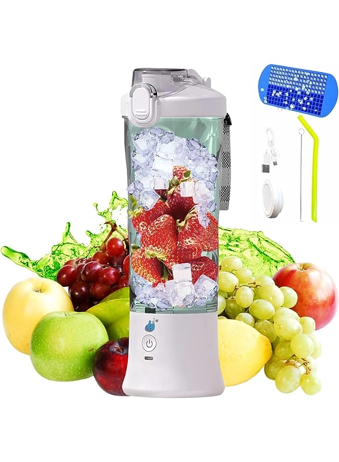 Personal Blender Mini Fruit Juicer - USB Rechargeable 6 Stainless Steel Blades