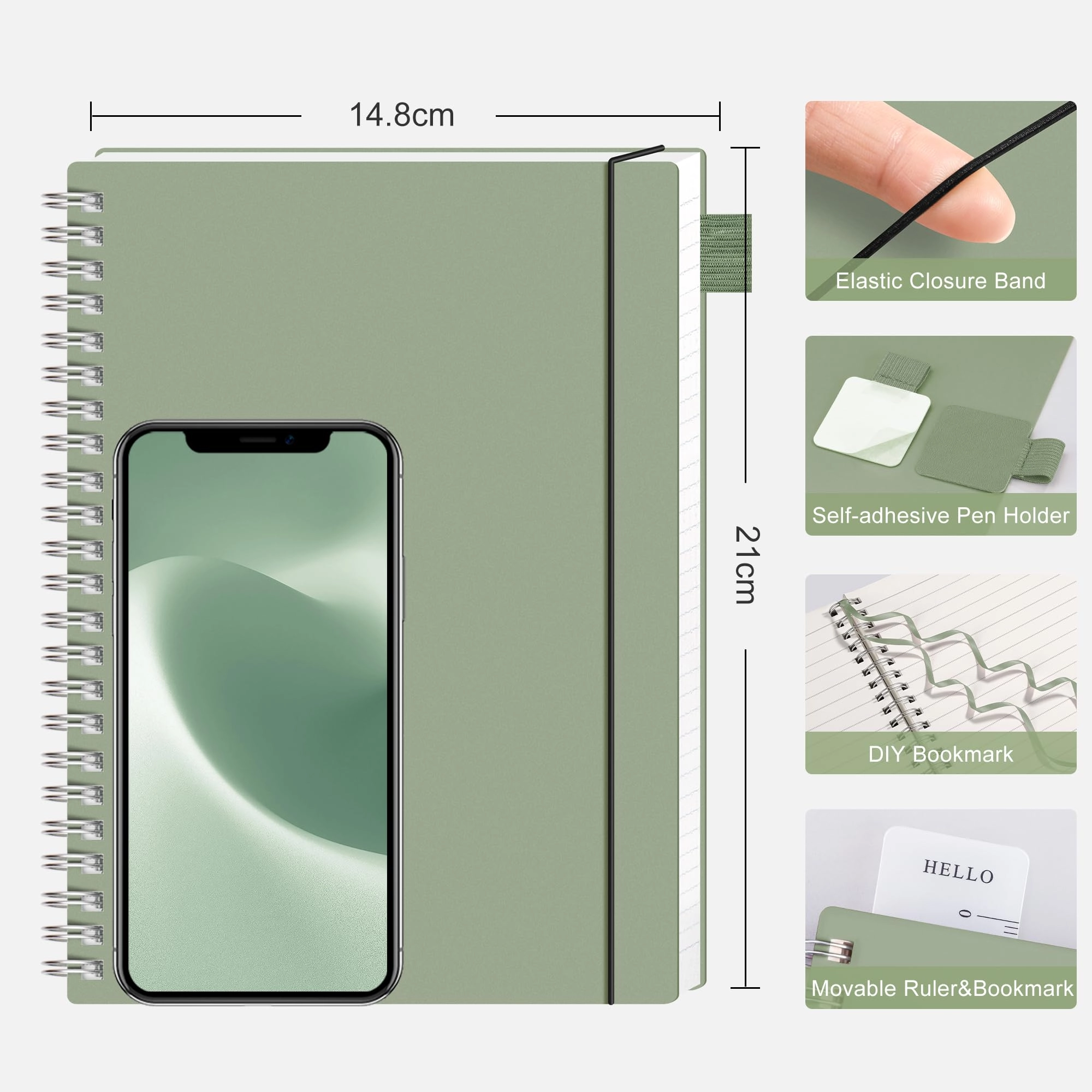 Notebook A5 Spiral - Lined 80 Sheets