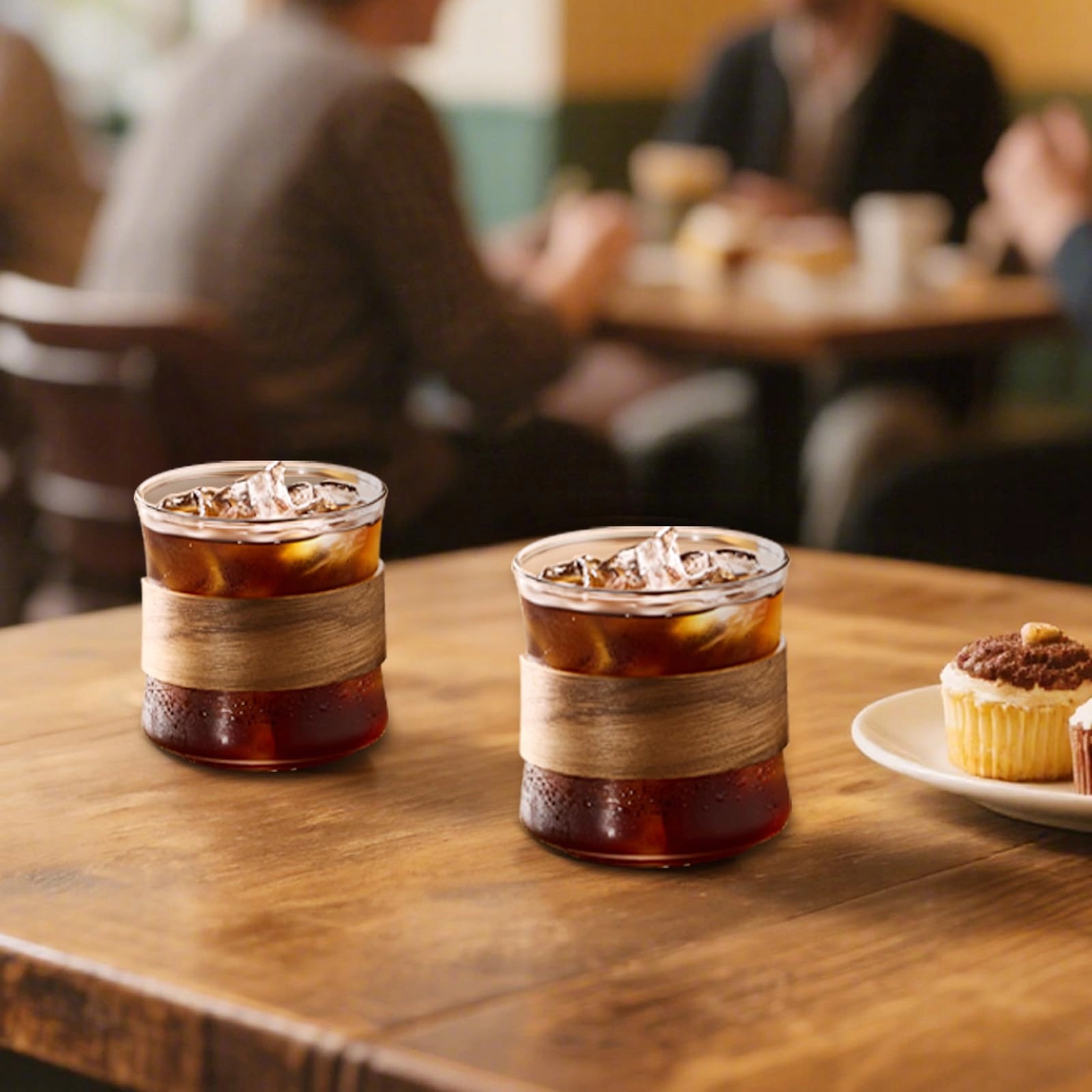 Espresso Cup - 2 pcs Wooden Ring