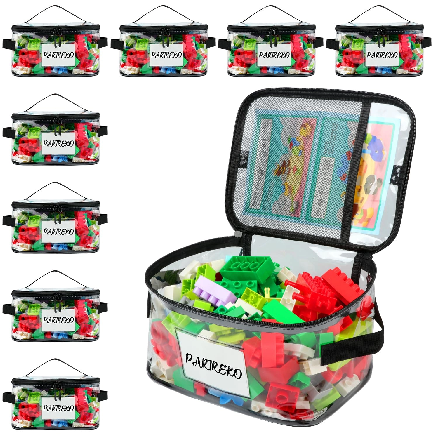 Partreko Toy Storage Organizer Bag - Polyvinyl Chloride (PVC)
