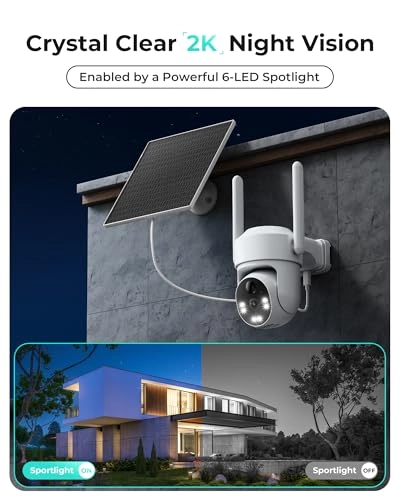 Solar Cellular Security Camera 2K Pack