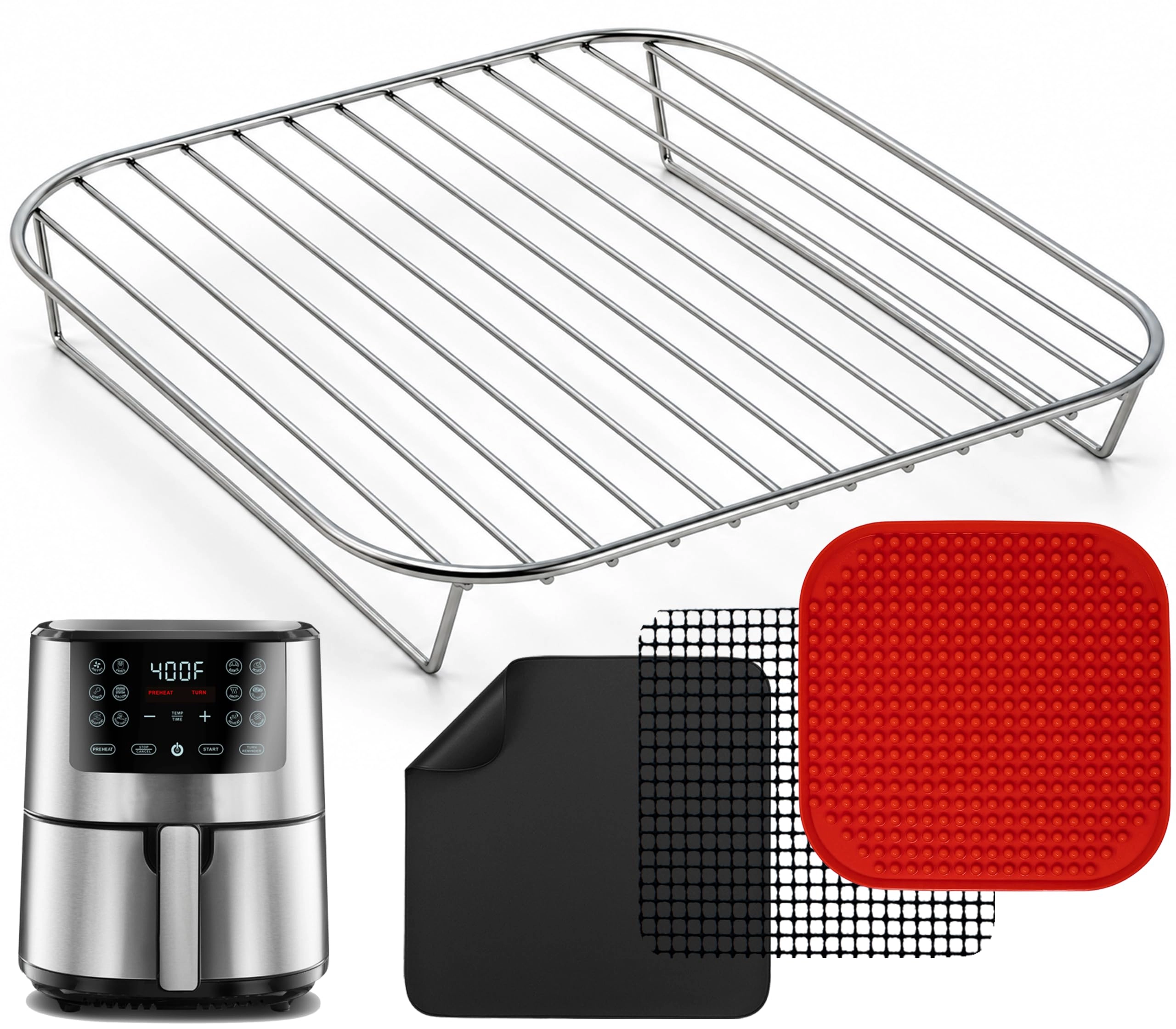 INFRAOVENS Air Fryer Accessories - Silicone 3 pieces