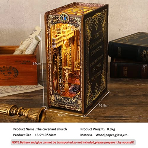 The covenant church - DIY 3D Wooden Puzzle LED Music Box