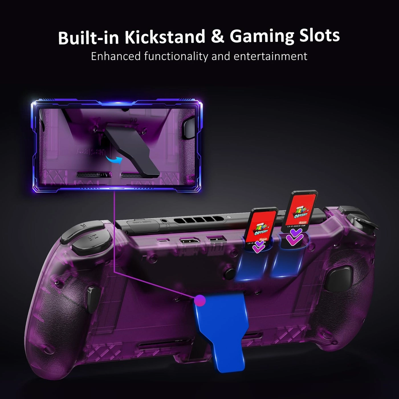 Hall Effect Gripcon - Purple Switch/Switch OLED