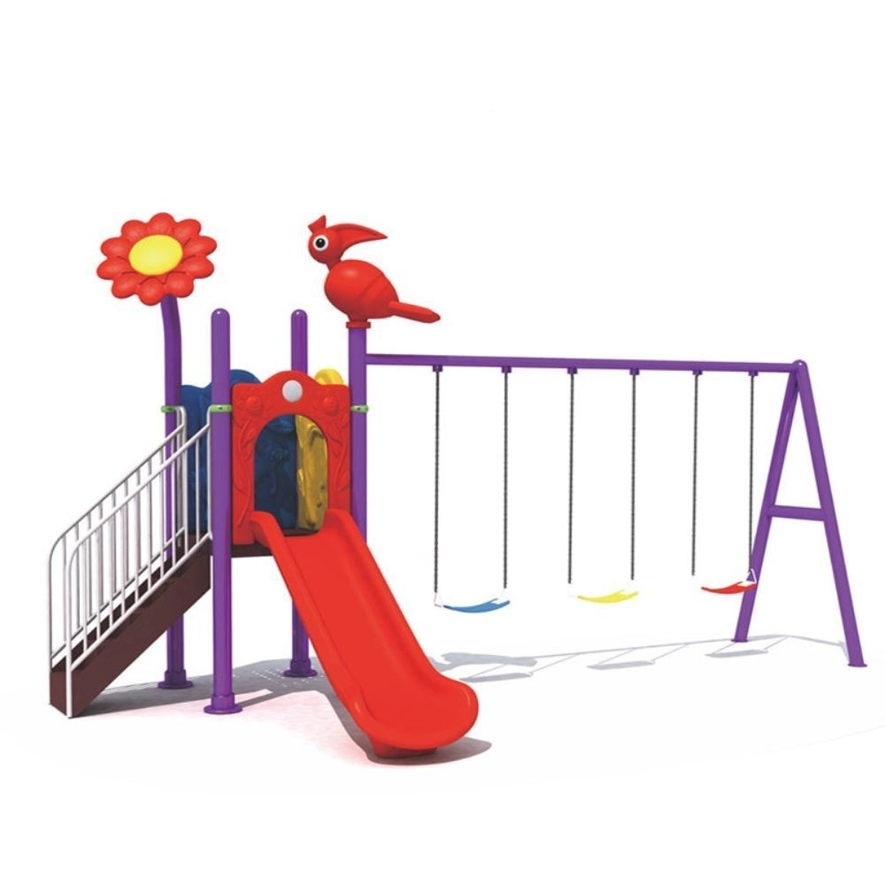 Kids Playground Climbers Swings N Slide - 3+ Multi Colour
