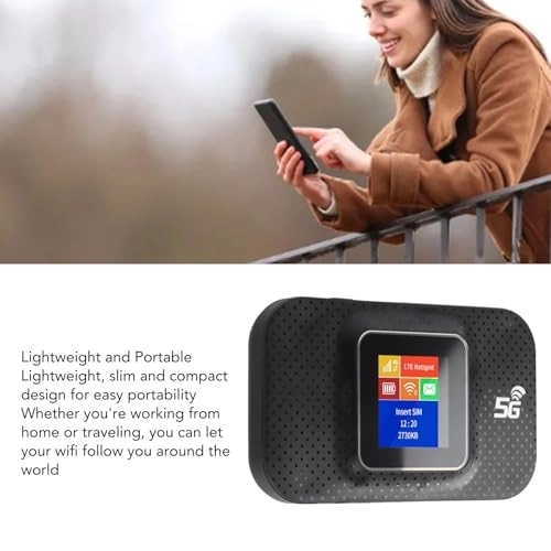 Portable 4G WiFi Router - 4G LTE 802.11b/g/n 300 Mbps