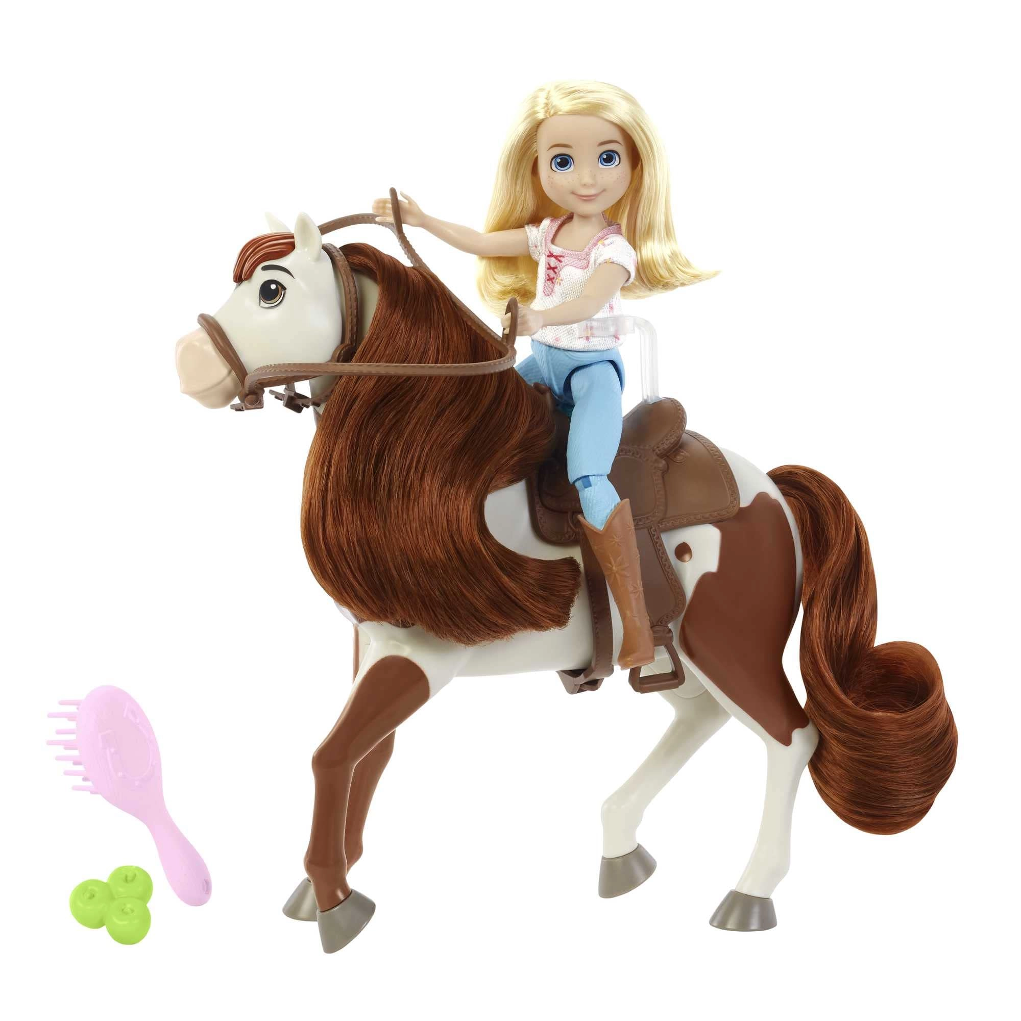Abigail Doll - 7 Movable Joints + Boomerang Horse - Soft Mane & Tail Ages 3+