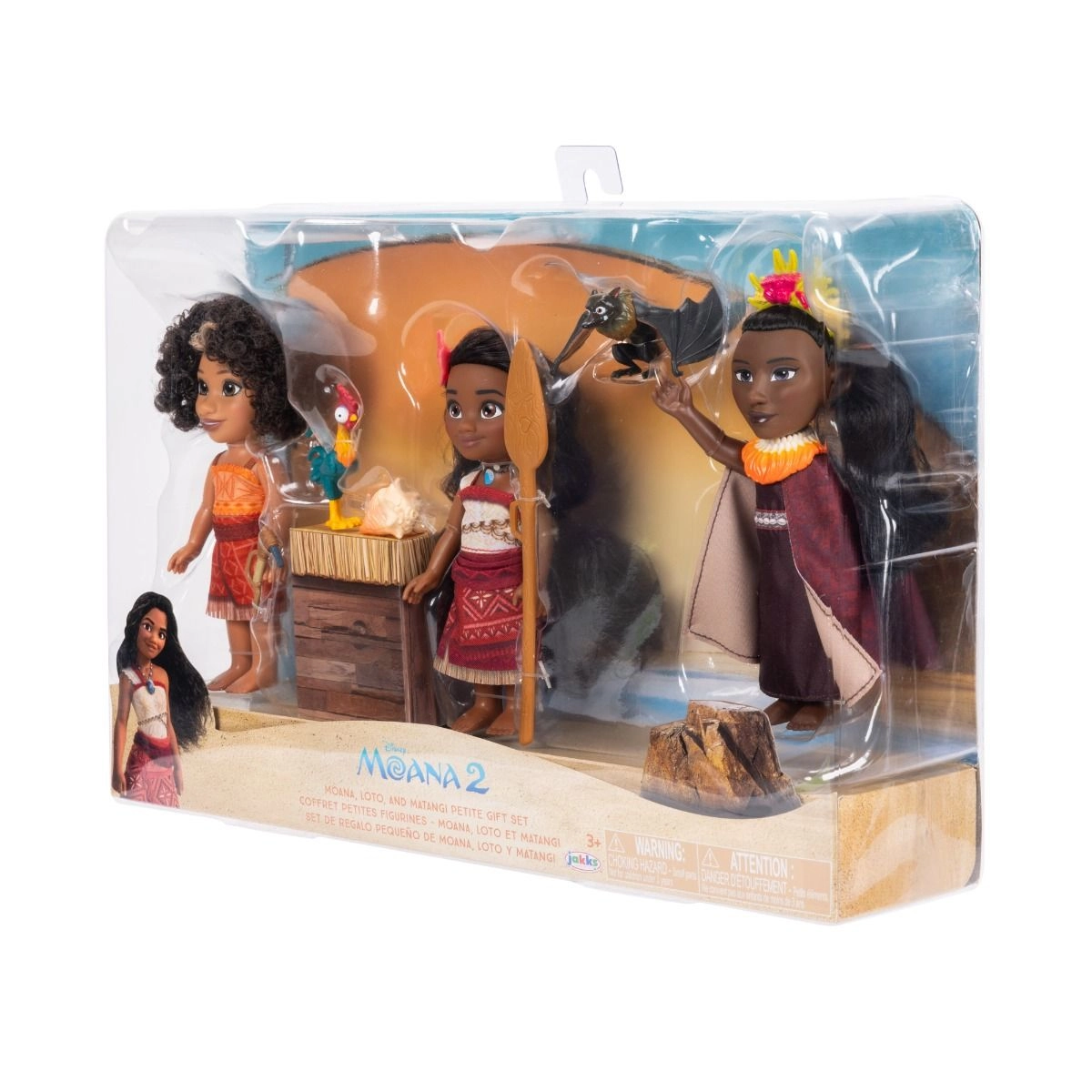 Moana Figurine + Loto Figurine + Matangi Figurine Ages 3+