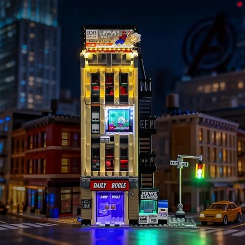 Light Set for The Daily Bugle (76342) - Plug-and-Play Pre-configured Wiring