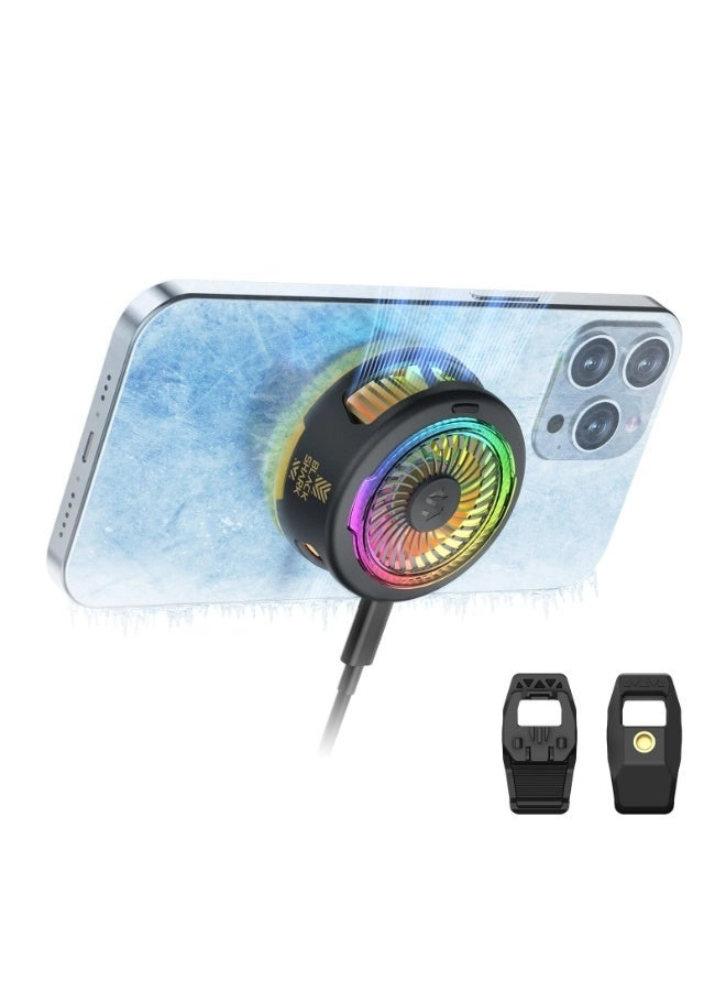 FunCooler 5 NEO - Wired RGB Cooling Fan for 2.67-3.45in Phones