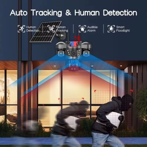 5MP 4G SIM Solar Powered Security Camera