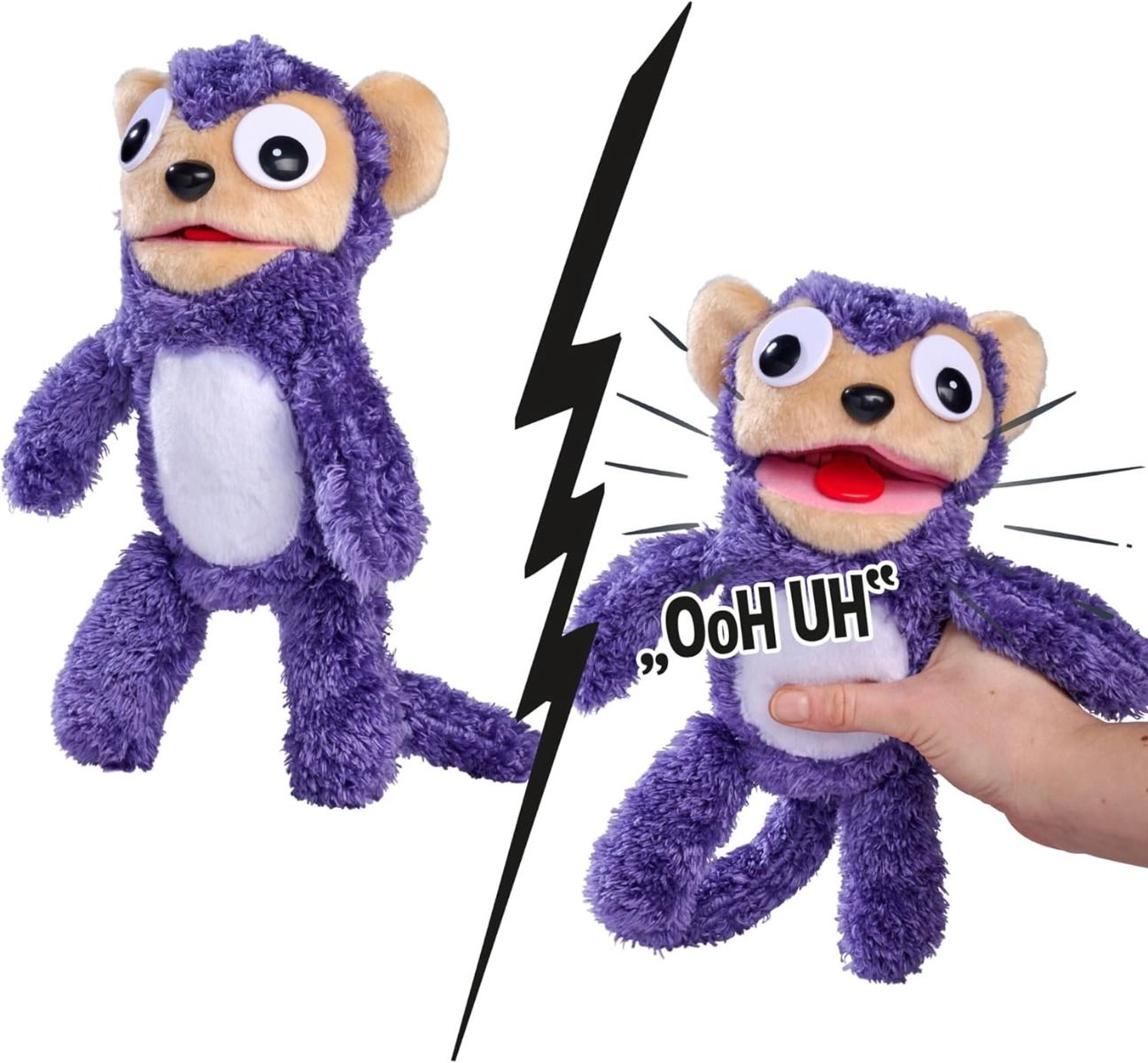 Screamerz Plush Toy Monkey - Sound effects 30 cm
