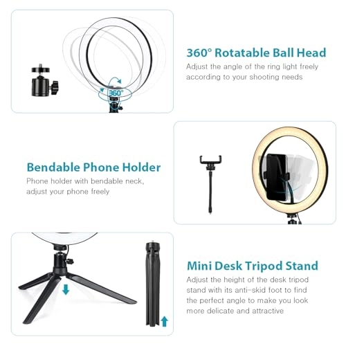 10.2" LED Ring Light - 26cm / 10.2in